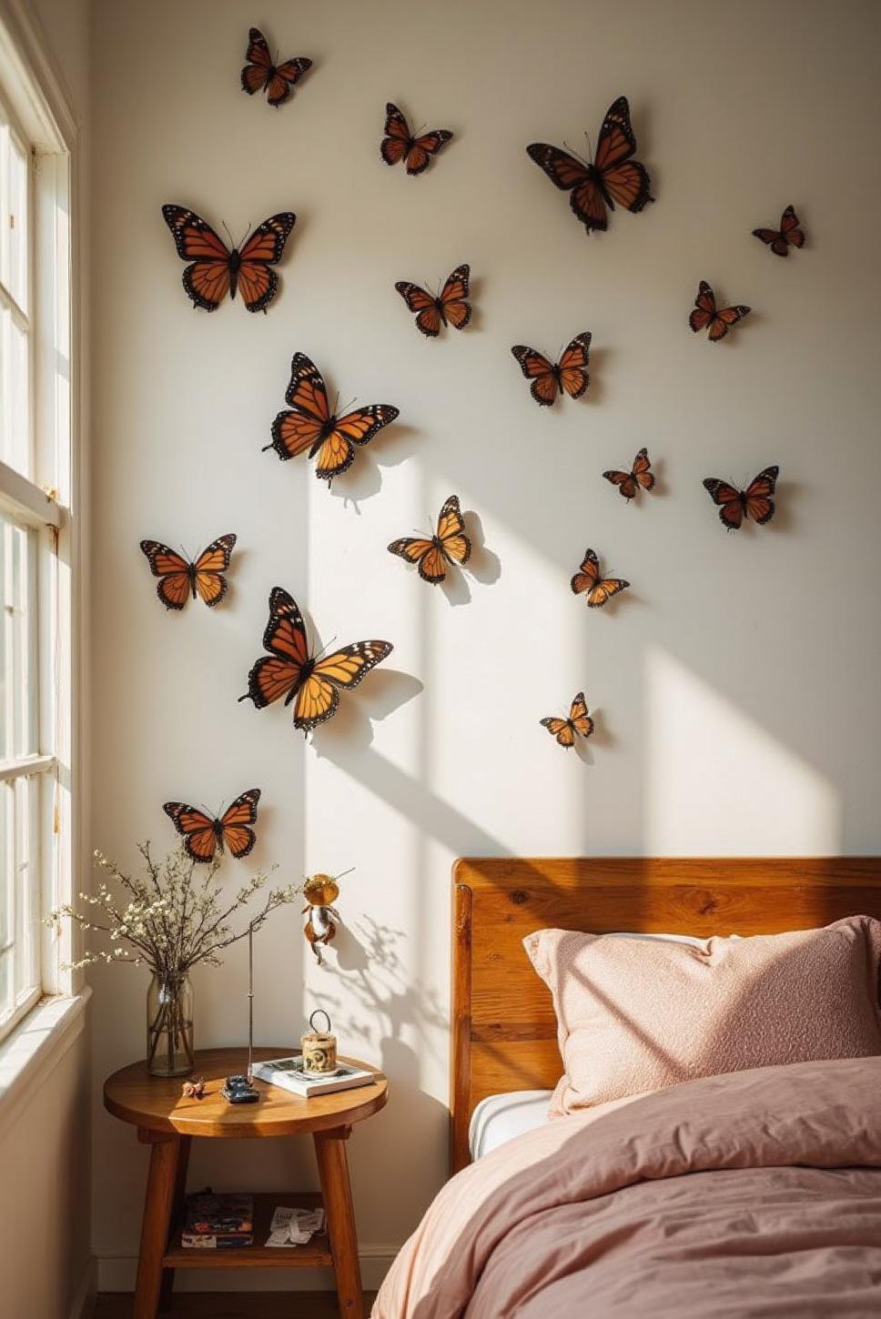 Layered Butterfly Wall Decor: 3D & Decals