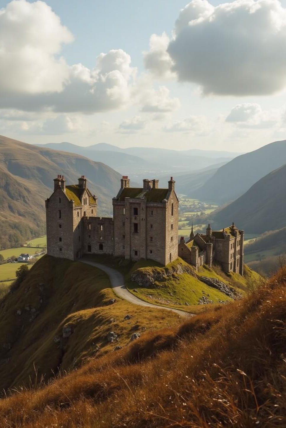 Scottish Castles: Hilltop Ruins & Scenic Valley Views