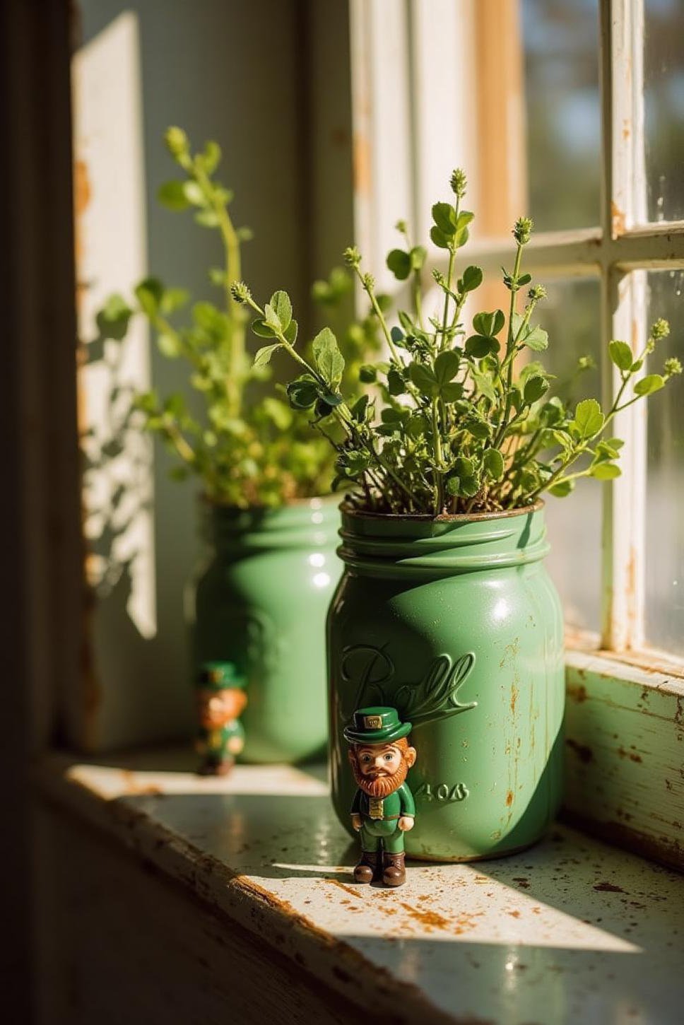 Sunny St. Patrick's Day Decor: Mason Jar Crafts