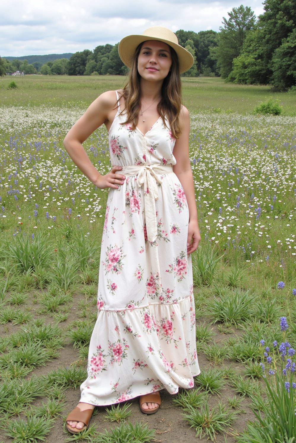 graduation outfit ideas - Pastel Maxi Dress: Bohemian Graduation Outfit Ideas - Bohemian graduation style: this pastel floral maxi dress...