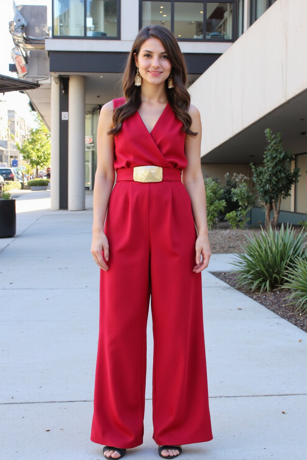 graduation outfit ideas - Crimson Jumpsuit: Bold Graduation Outfit Ideas University - Graduation jumpsuit! This crimson jumpsuit is bold and...