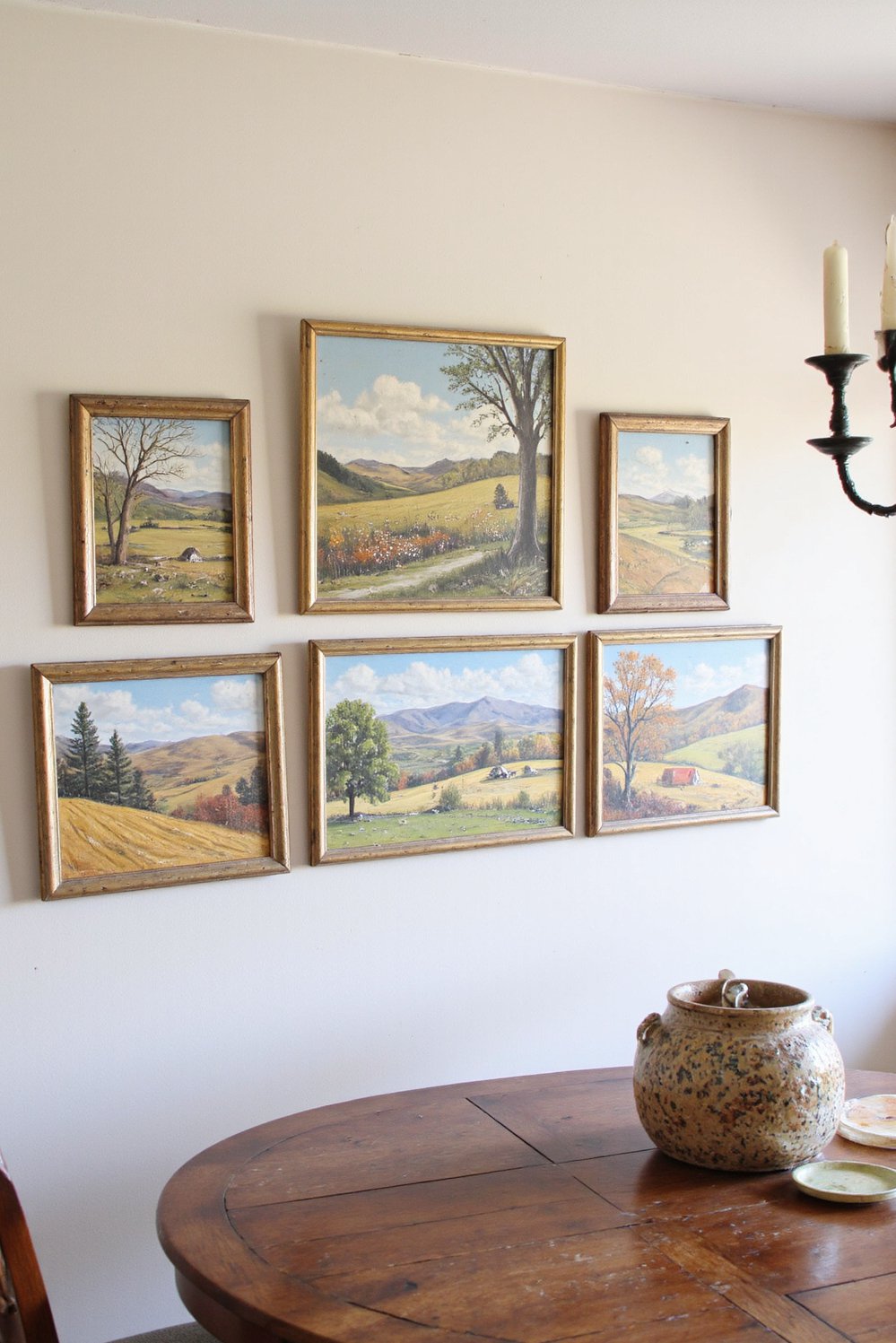 dining room wall decor - Farmhouse Dining Room Wall Decor: Seasonal Landscapes - Farmhouse dining room wall decor: Create a serene...