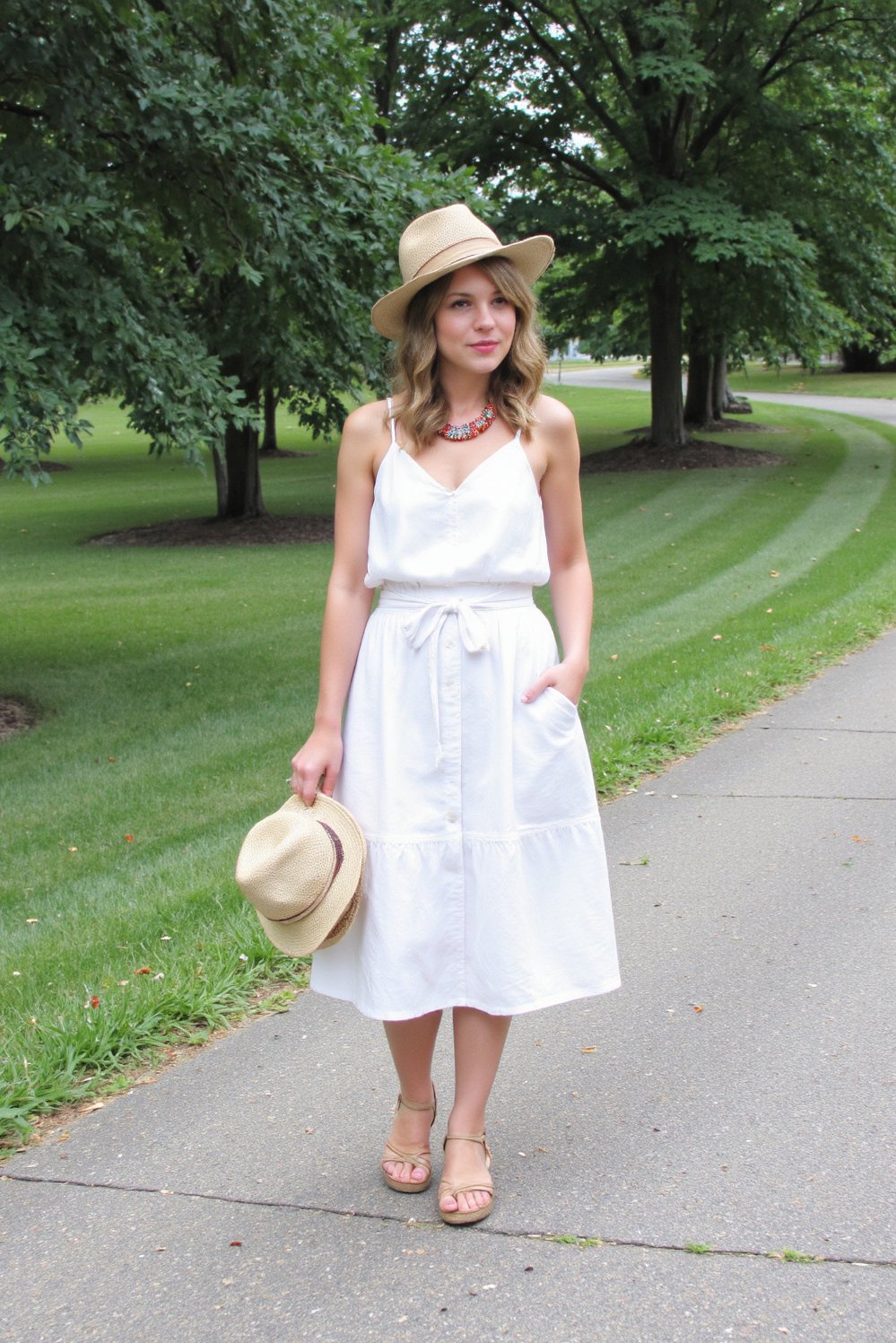 graduation outfit ideas - Sundress & Sandals: Effortless Graduation Style - Summer graduation outfit: This sundress is perfect for...