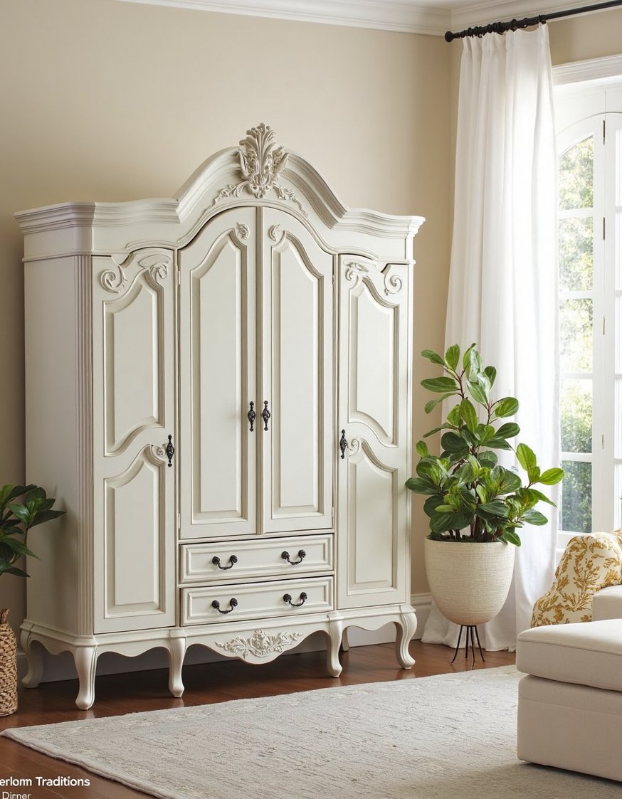 Heirloom Traditions Paint Makeover - Heirloom Traditions: Painted Armoire Living Room Makeover - Heirloom Traditions Paint: Antique Armoire Makeover This living...