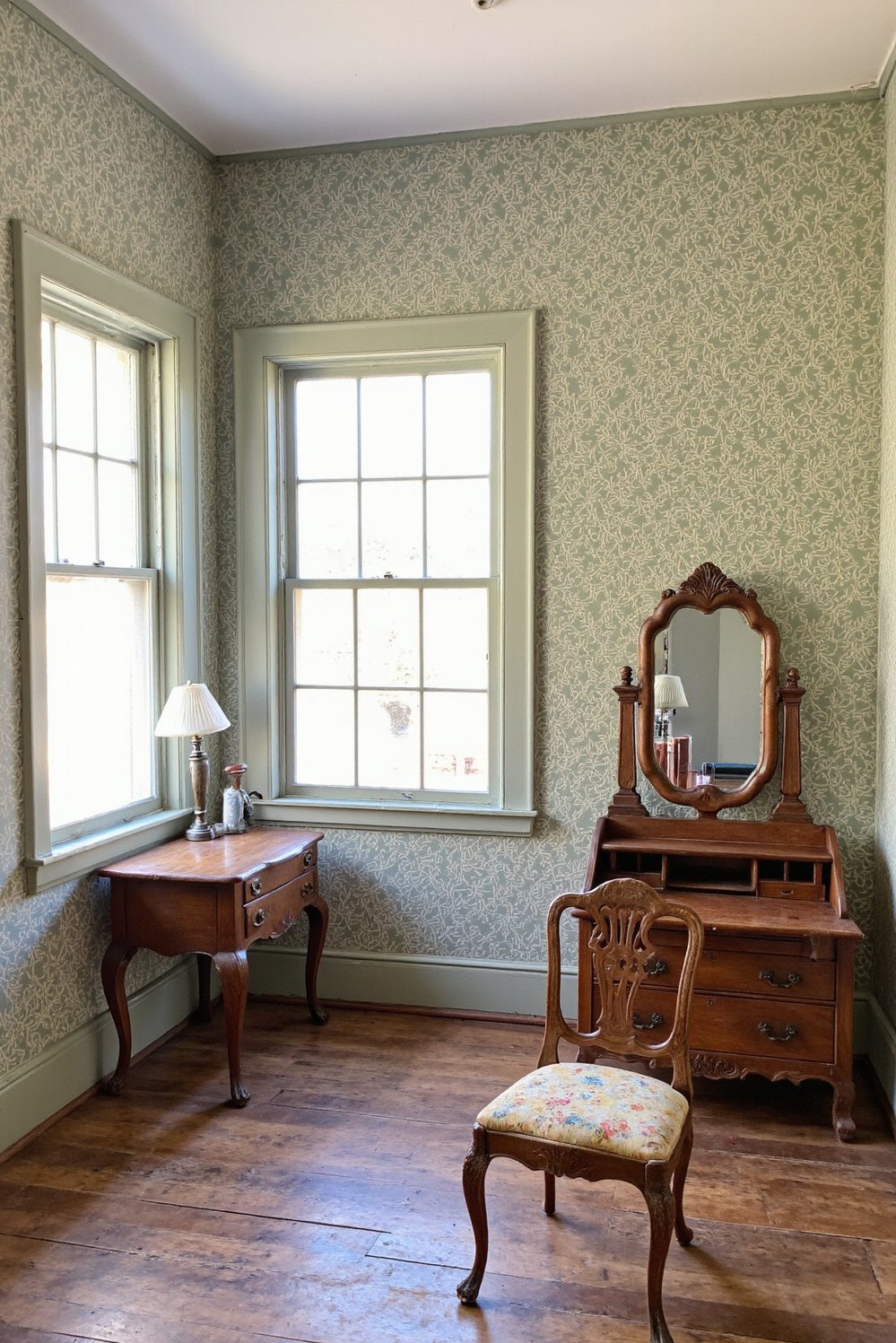 green bedroom ideas - Sage Green Bedroom: Vintage Charm & Antique Style - Create a calming green bedroom retreat. I love...