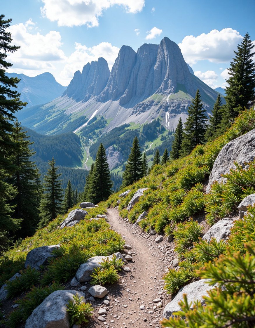 landscape photography nature - Rocky Mountain Hiking Trail: Landscape Photography - Rocky mountain trail, a hiker's perspective. The textures...