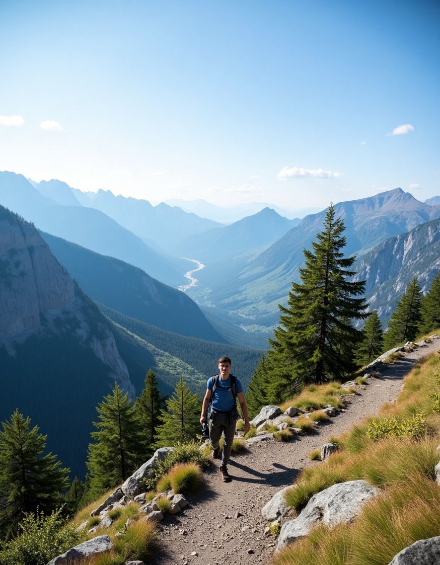 landscape photography nature - Hiking Photography: Mountain Pass Landscape Reference - Stunning mountain vista! This hiking photo captures breathtaking...