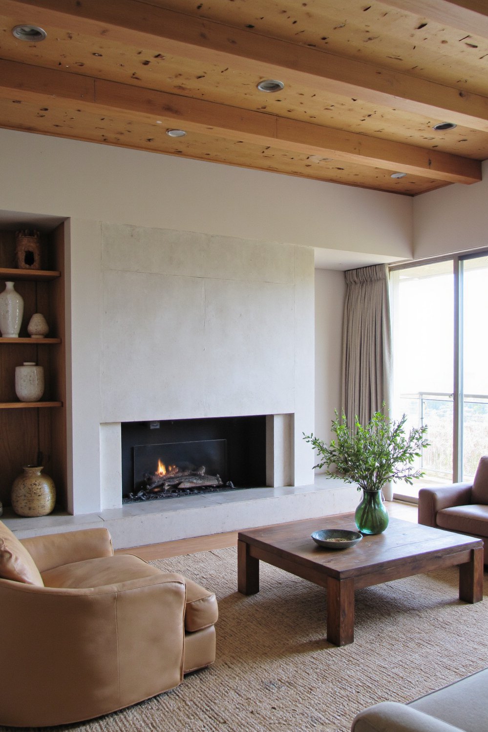 Japanese style living rooms - Modern Japanese Living Room: Earth Tones & Minimalism - Modern Japanese living room: a sophisticated blend of...