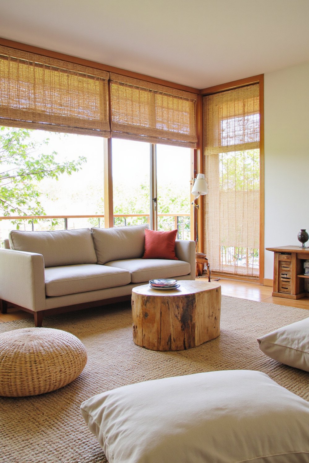 Japanese style living rooms - Japanese Minimalist Living Room: Light, Texture, & Calm - Japanese living room design: texture and natural light...