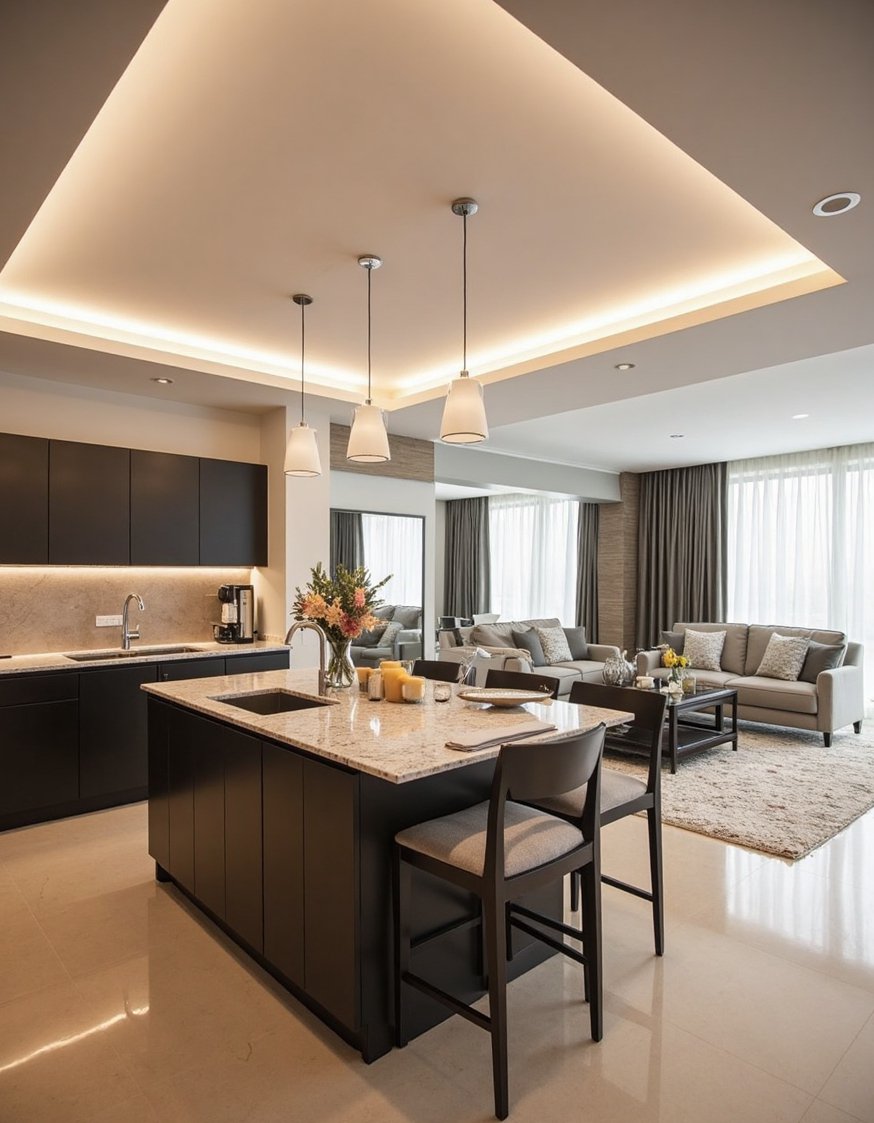 Living Room Lighting Ideas - Layered Lighting: Bright Open Plan Living Room - Layered lighting is key for open-plan living. This...