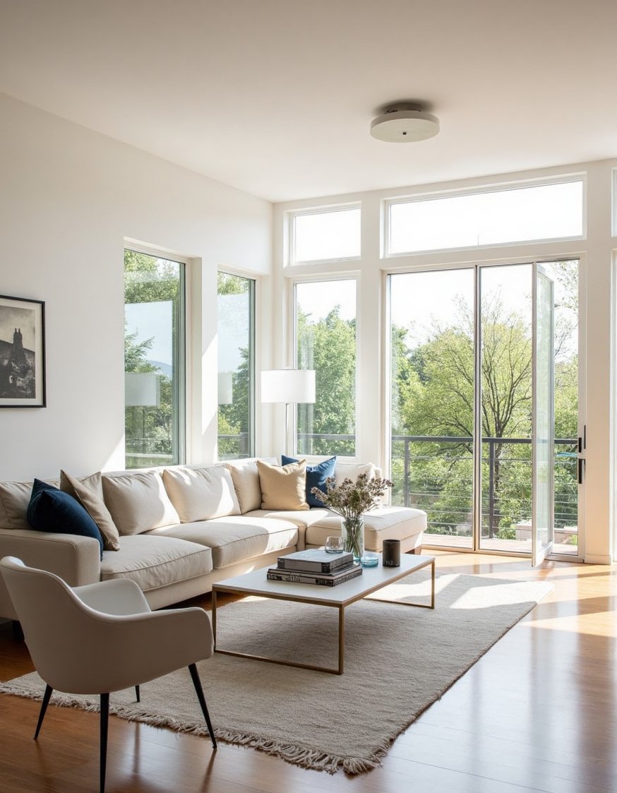 Living Room Lighting Ideas - Modern Living Room Lighting: Bright & Airy Style - Bright living room lighting: Maximize natural light with...