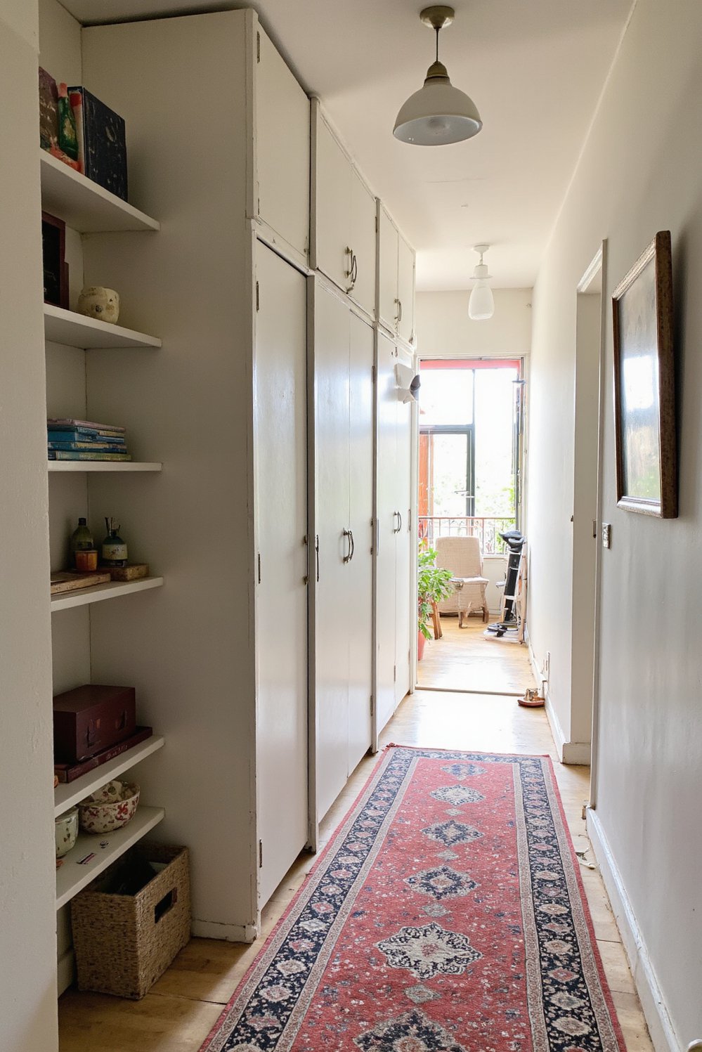 Narrow hallway decor ideas - Tall Shelving & Vertical Lines: Decorating a Long Narrow Hallway - Transform your long, narrow hallway into a stylish...