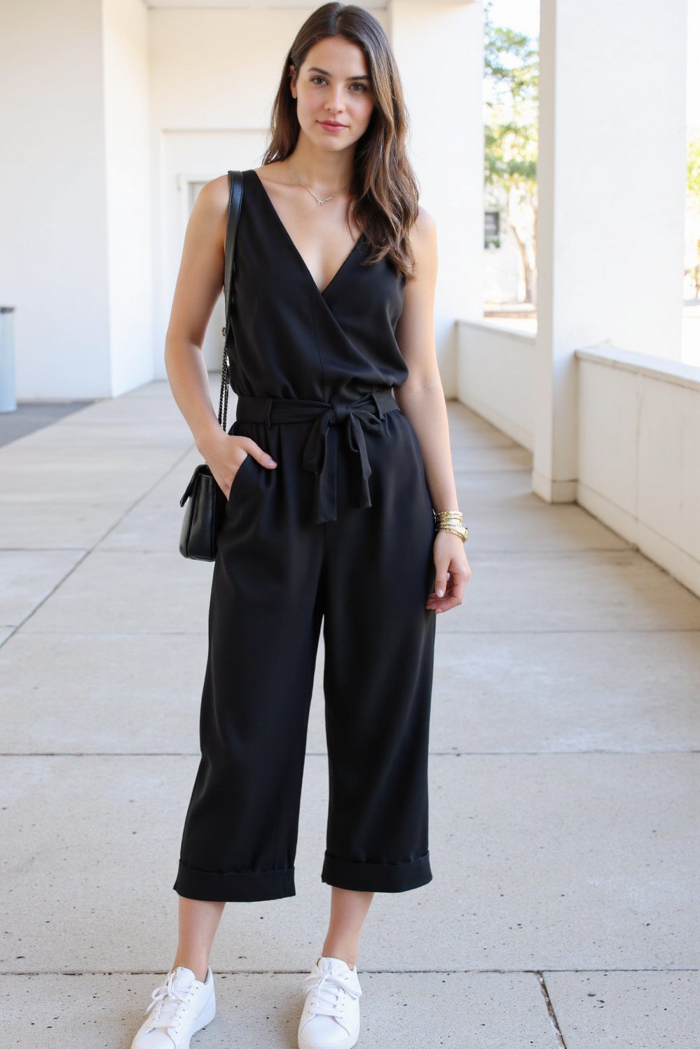 graduation outfit ideas - Sleek Black Jumpsuit: Minimalist Graduation Outfit - Chic and minimalist graduation style! This sleek black...