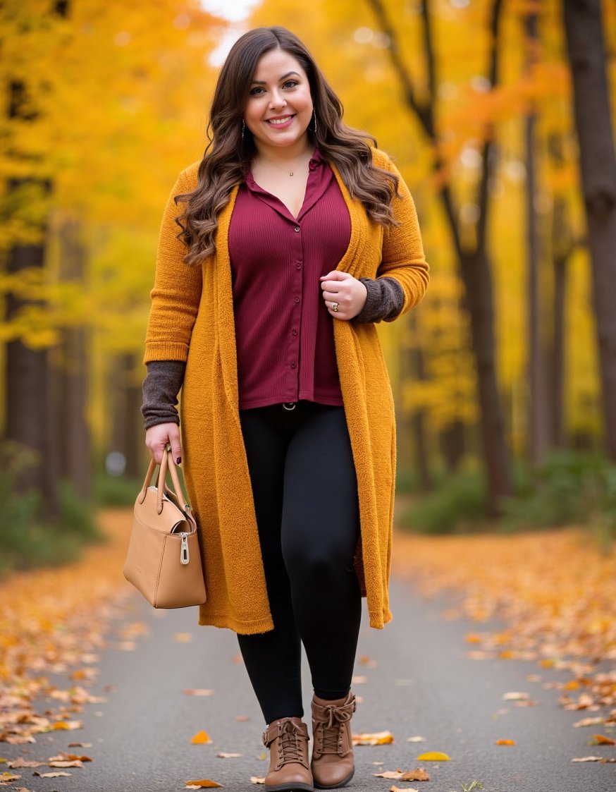 Casual outfit ideas - Plus Size Fall Outfits: Cozy & Chic - Cozy fall outfit for plus size women. I...