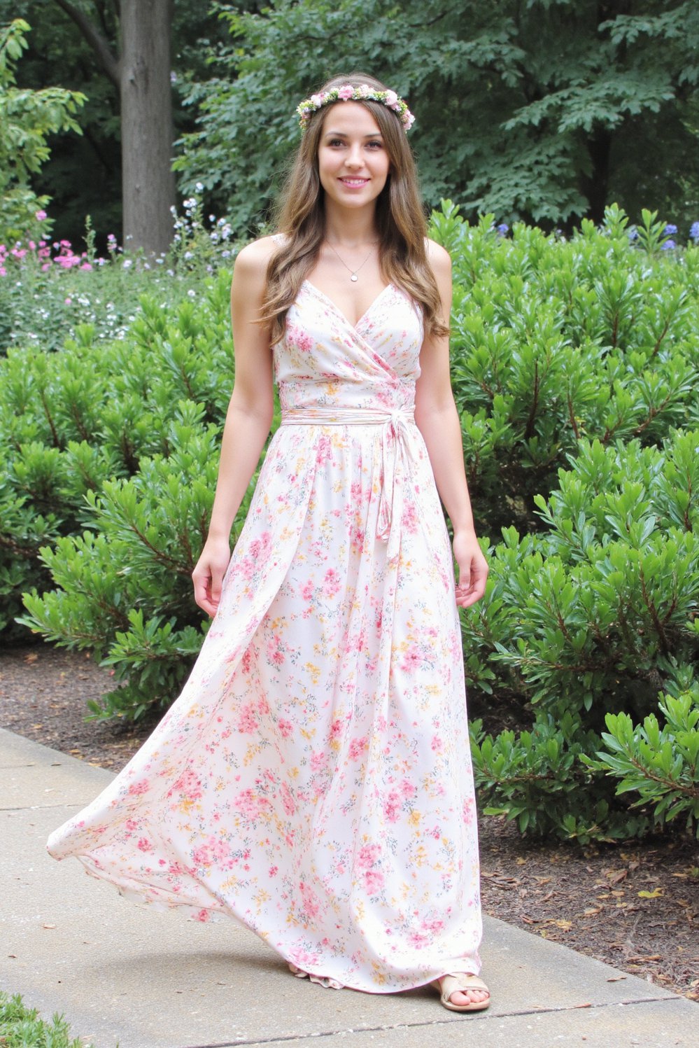 graduation outfit ideas - Romantic Graduation Dress & Floral Maxi Outfit Ideas - Romantic graduation look: A pastel floral maxi dress....