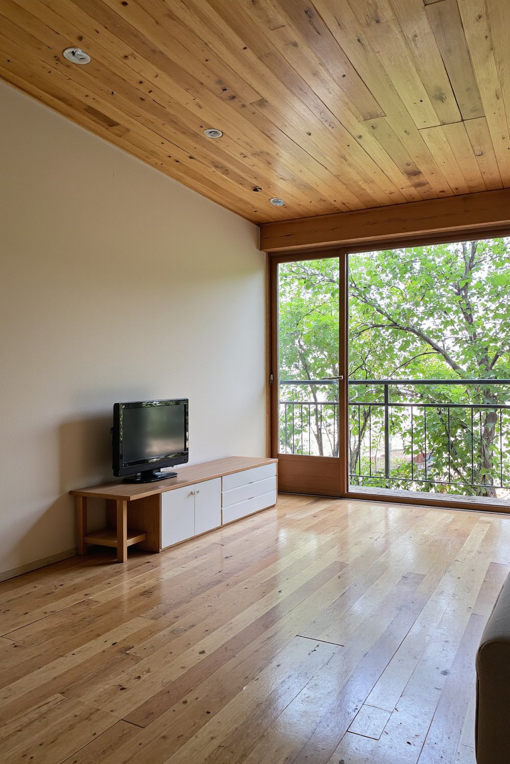 Japanese style living rooms - Serene Japanese Minimalist Living Room with Zen Garden View - Japanese minimalist living room design: serenity and peace....