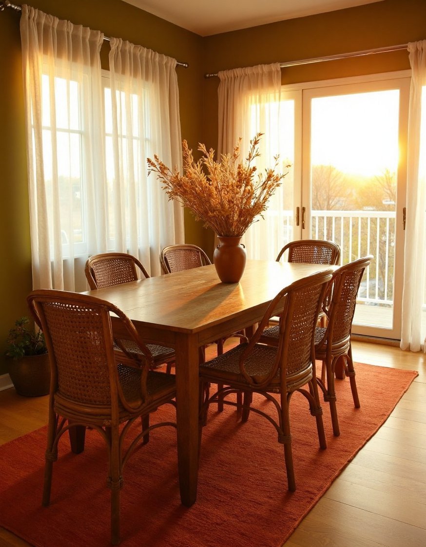 Earth tone dinig room decor - Cozy Earthy Dining Room: Boho Chic Decor - Earthy dining room: Picture a sunlit space, perfect...