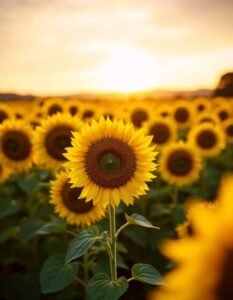 sunflower field photography