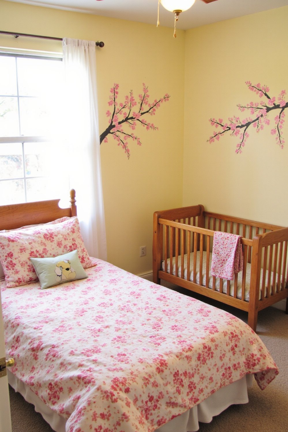 Cherry Bedroom Ideas - Cherry Blossom Bedroom: Playful Decor & Cherry Wood Crib - Create a dreamy cherry blossom bedroom for your...