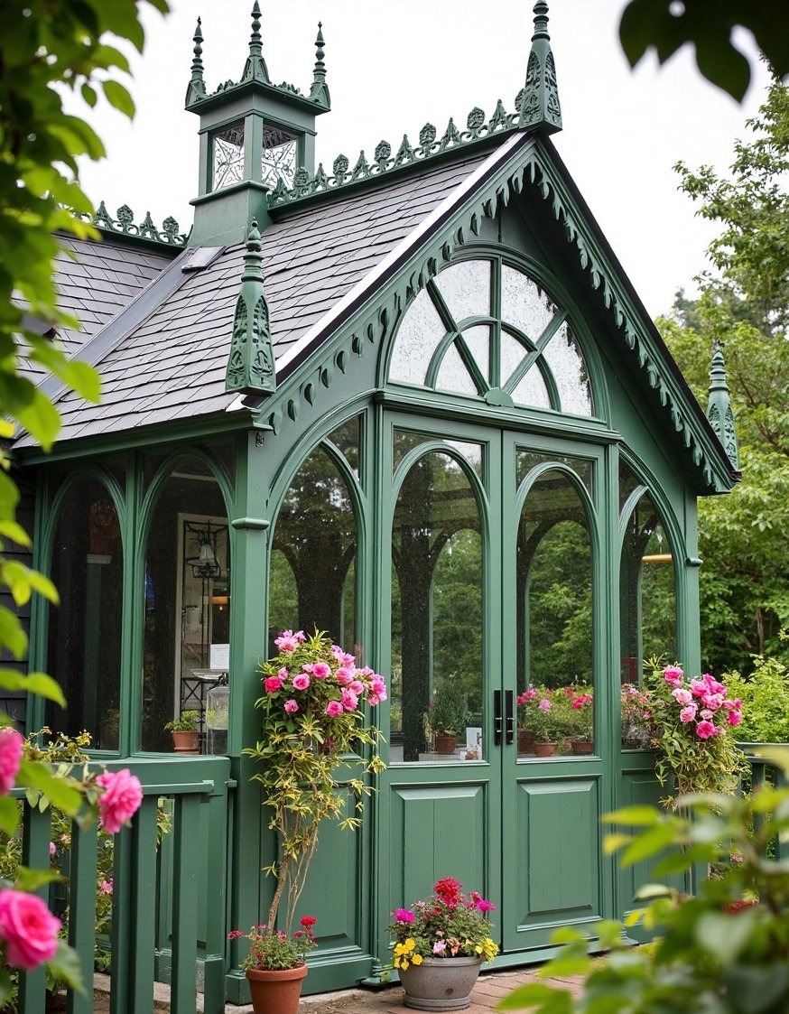 home greenhouse ideas - Victorian Backyard Greenhouse: Charming DIY Plans - Create a charming Victorian greenhouse in your backyard!...