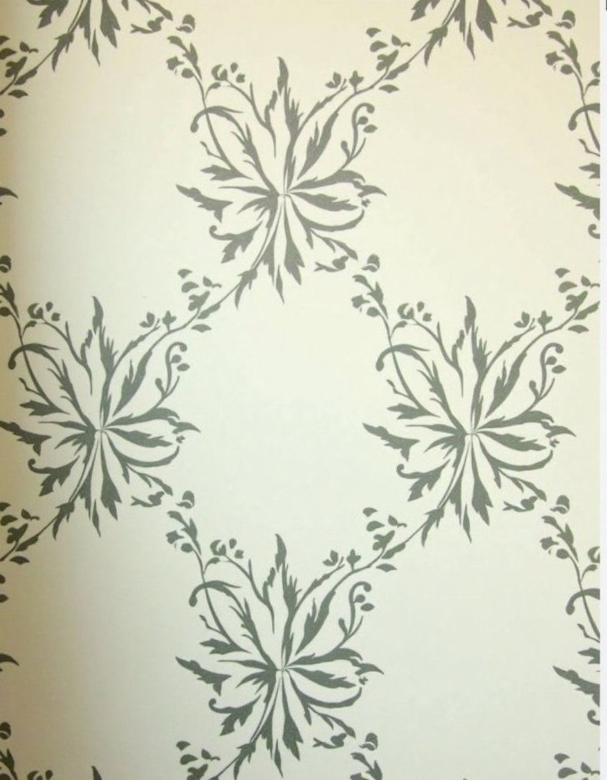 flower wall art ideas - Subtle Floral Wall Paint Designs in Muted Greens & Blues - Create a calming atmosphere with this floral wall...