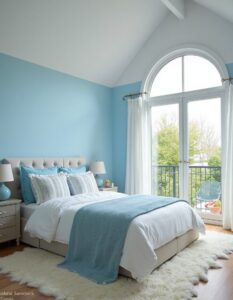 dreamy blue and white bedroom ideas