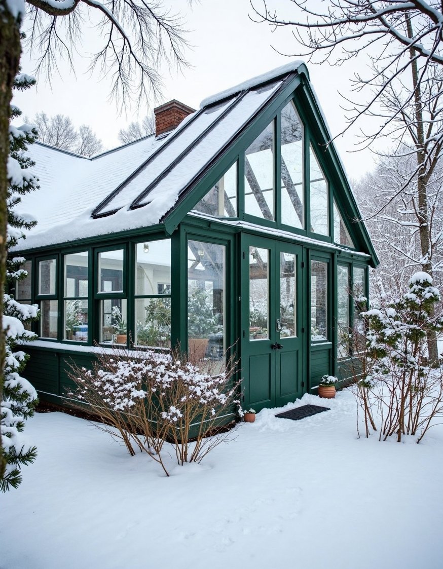 home greenhouse ideas - Cozy Winter Home Greenhouse: Reinforced & Robust - This cozy greenhouse is perfect for winter gardening!...