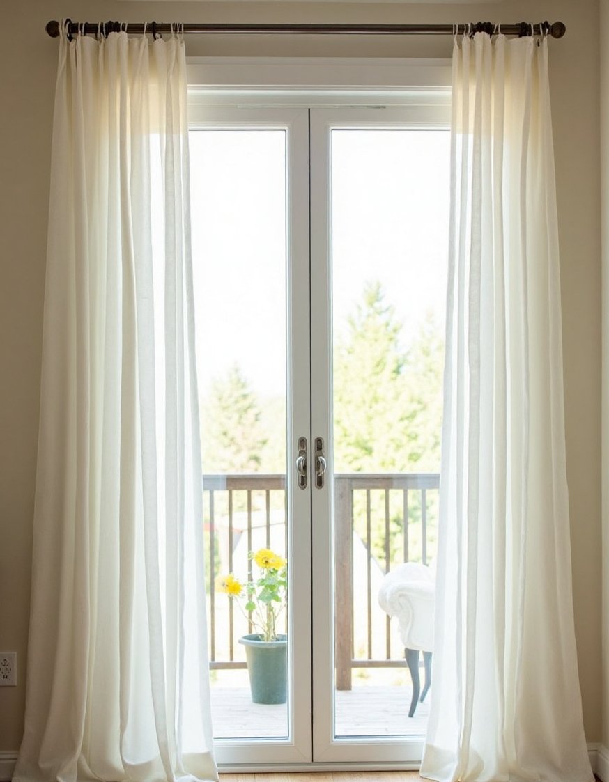 Curtains for Sliding Glass Doors - Sheer Linen Curtains: Elegant Sliding Glass Door Treatments - Sheer linen curtains for sliding glass doors: These...