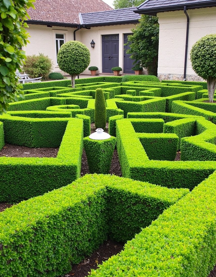 European Style Backyard - Formal Parterre Garden: European Backyard Design - Formal European garden design: a stunning parterre. Intricate...