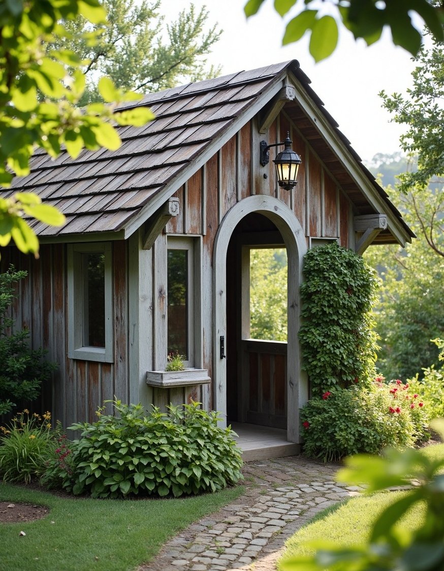 home greenhouse ideas - Rustic Wooden Greenhouse Shed: Charming Country Style - This charming greenhouse shed is perfect for a...