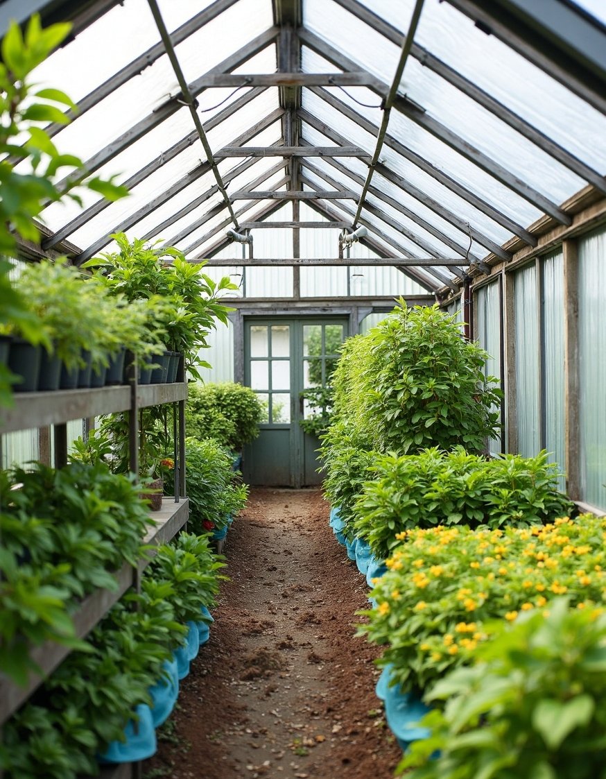 home greenhouse ideas - Tiered Backyard Greenhouse: Maximize Sunlight & Airflow - Maximize sunlight and airflow with this tiered greenhouse...