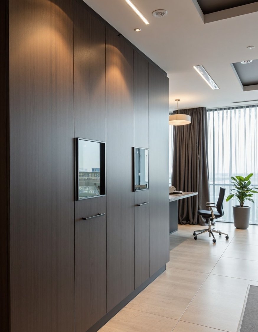 Luxury CEO Office Room - Secure & Luxurious Modern CEO Office Design - This CEO's office is all about sleek, high-tech...