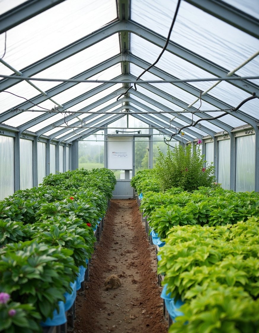 home greenhouse ideas - Large Outdoor Greenhouse with Sturdy Metal Frame - This large, professional outdoor greenhouse is perfect for...