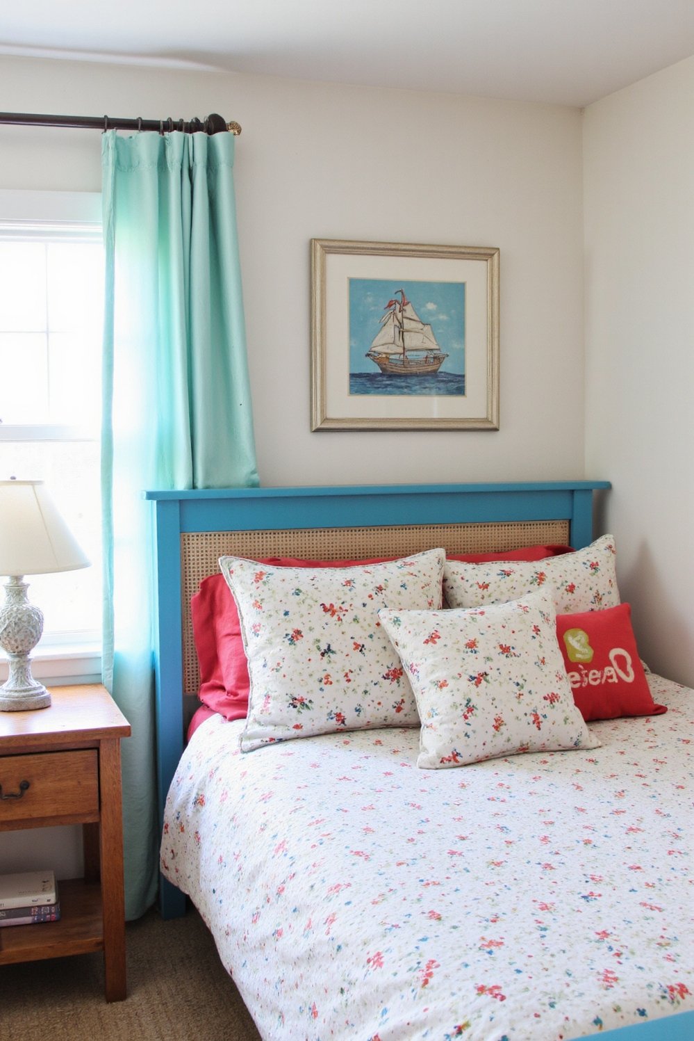 coastal cottage bedroom ideas - Playful Coastal Bedroom: Fun Nautical Decor for Kids - Bright colors and fun nautical accents define this...