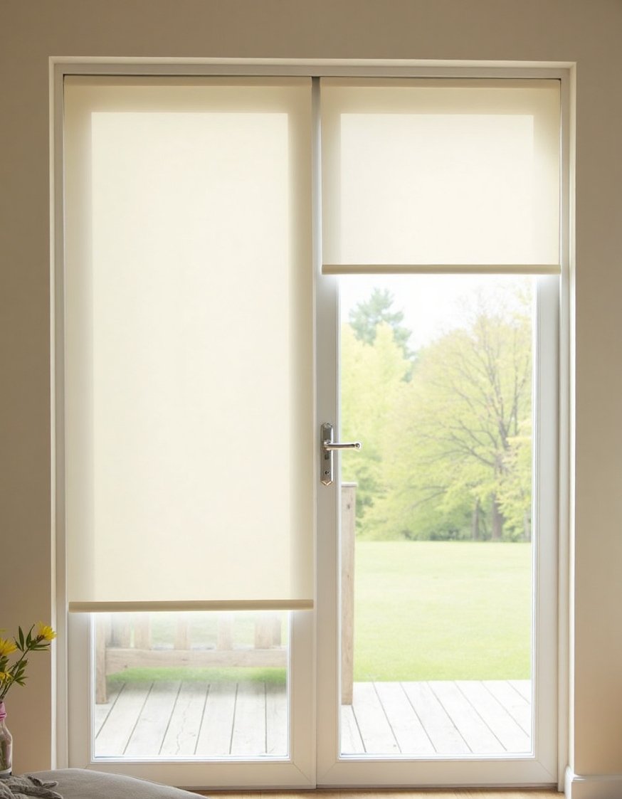 Curtains for Sliding Glass Doors - Light Cream Curtains: Practical Sliding Glass Door Coverings - Practical, light cream curtains for sliding glass doors....