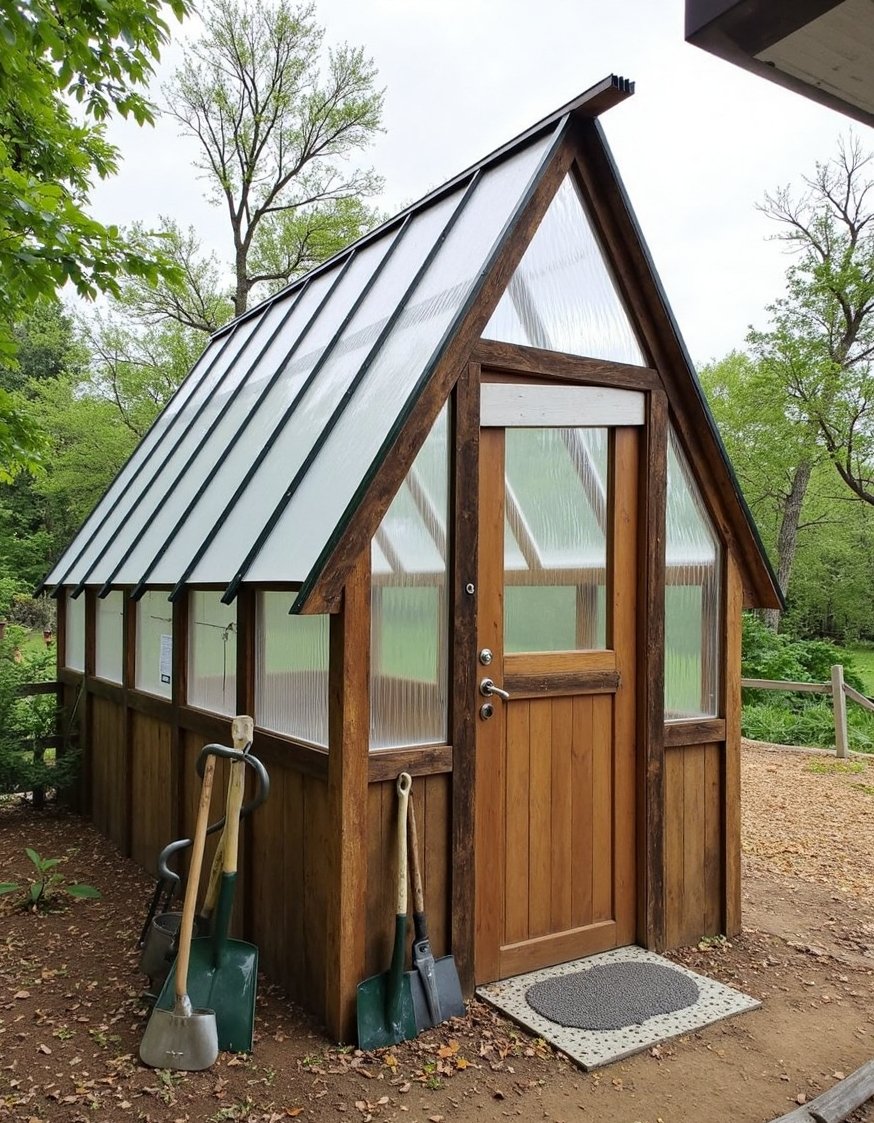 home greenhouse ideas - Rustic A-Frame Greenhouse: DIY Plans & Ideas - Build your own rustic A-frame greenhouse! This DIY...