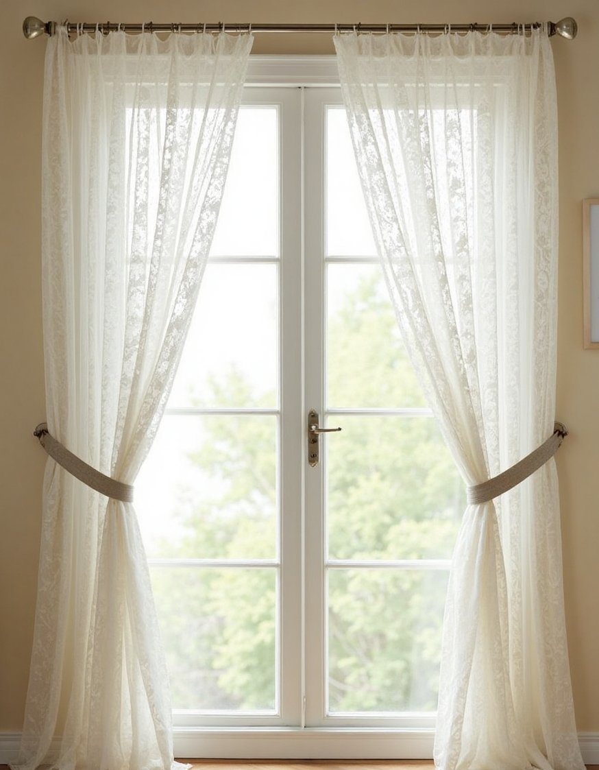 Curtains for Sliding Glass Doors - Sheer Lace Curtains: Romantic Sliding Glass Door Treatments - Sheer lace curtains for sliding glass doors: Create...