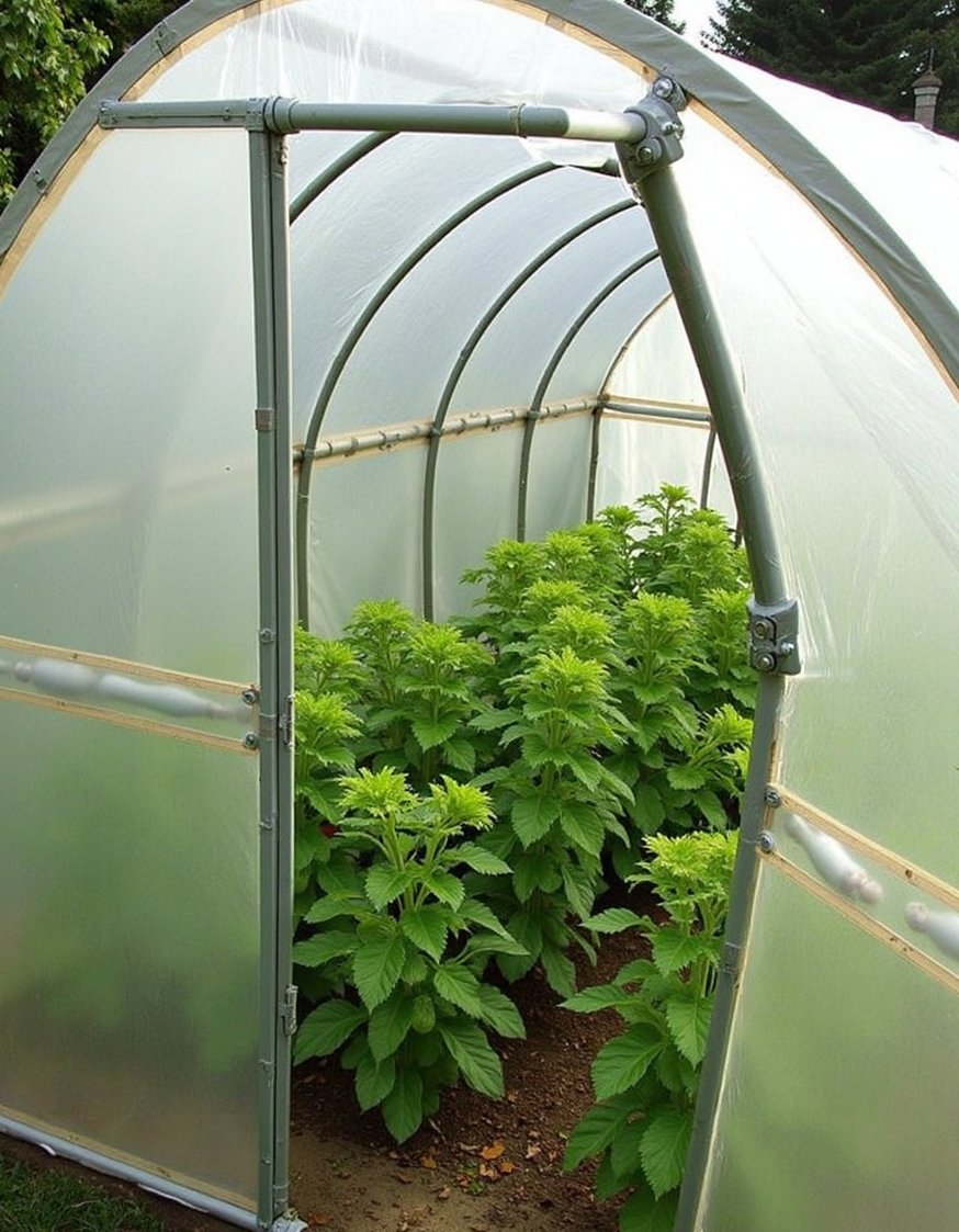 home greenhouse ideas - Easy DIY Greenhouse: PVC Pipe & Plastic Sheeting - Affordable DIY greenhouse! This simple design uses PVC...