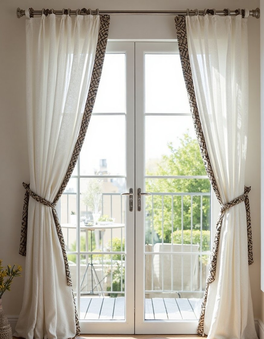 Curtains for Sliding Glass Doors - Glamorous Geometric Curtains for Sliding Glass Doors - Glam up your sliding glass doors with these...