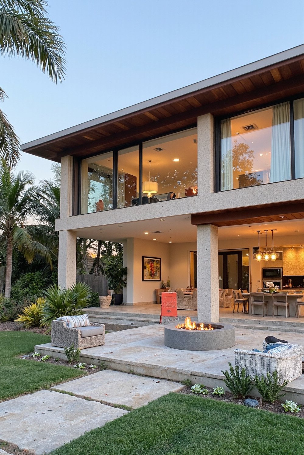 tropical house design ideas - Modern Tropical House: Open Plan Living & Lush Landscaping - Escape to paradise with this modern tropical house...
