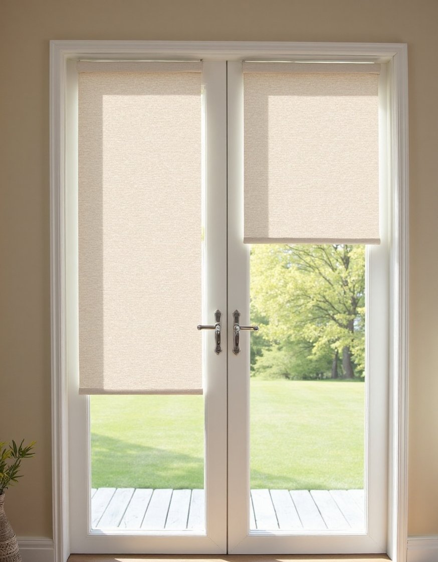 Curtains for Sliding Glass Doors - Serene Beige Curtains for Sliding Glass Doors - Subtle beige curtains for sliding glass doors create...