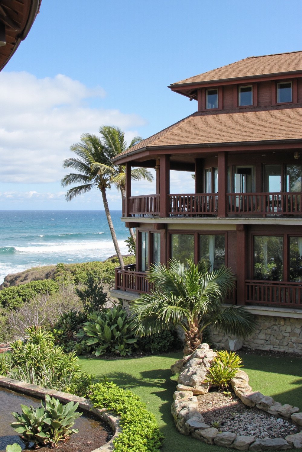 tropical house design ideas - Ocean View Tropical Vacation House: Multi-Level Design - This multi-level tropical vacation home offers breathtaking ocean...