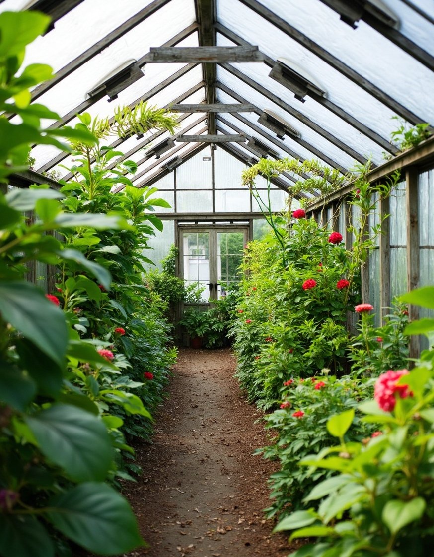 home greenhouse ideas - Backyard Greenhouse: Tropical Plants & Humidity Control - Create a vibrant backyard greenhouse, perfect for tropical...