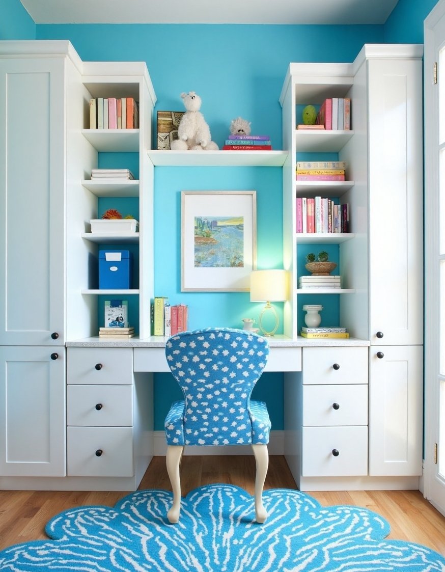 Blue and white girls bedroom - Blue and White Preteen Girl's Bedroom Decor - Blue and white bedroom: a preteen girl's dream....