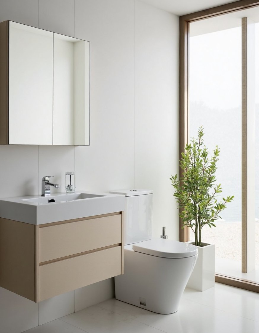 Minimalist bathroom ideas - Small Bathroom Design: Minimalist Efficiency and Style - Small bathroom ideas? This design focuses on clean...