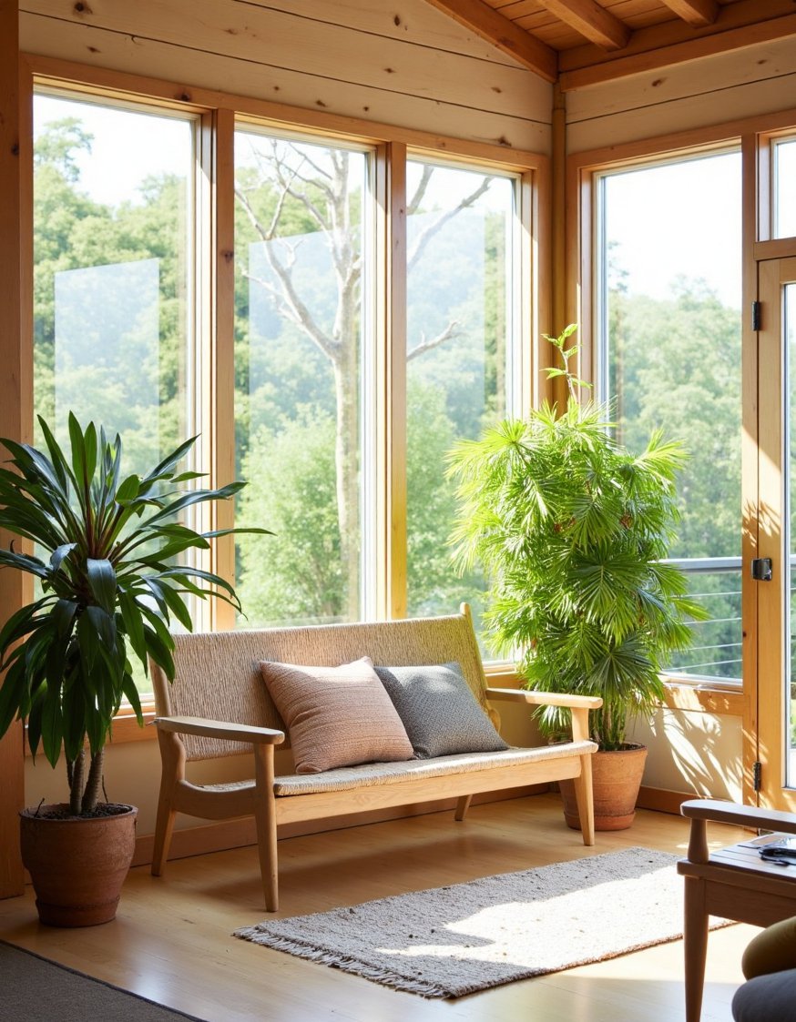 Wasi Sabi interior design - Bright Wabi Sabi Living Room with Natural Light - Wabi Sabi living room design: natural light and...
