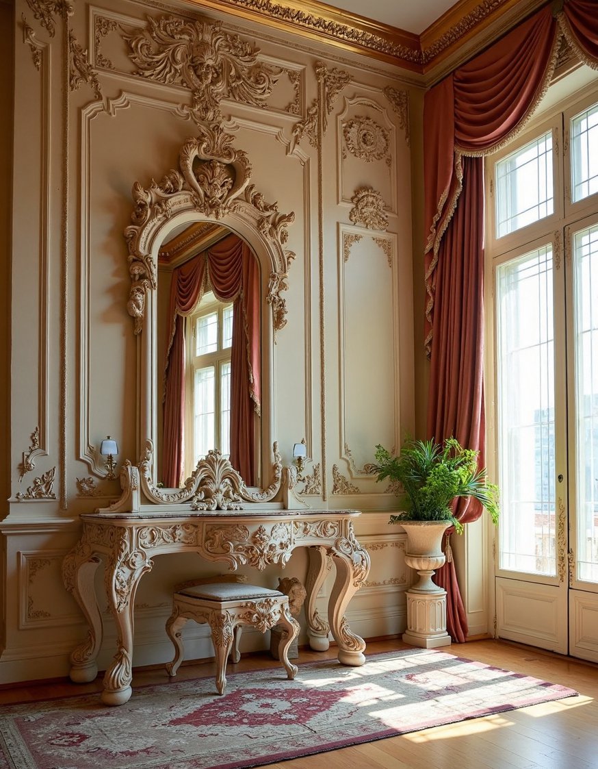 Rococo design - Modern Rococo: Traditional Meets Contemporary - Rococo design: a captivating contrast. See the difference...
