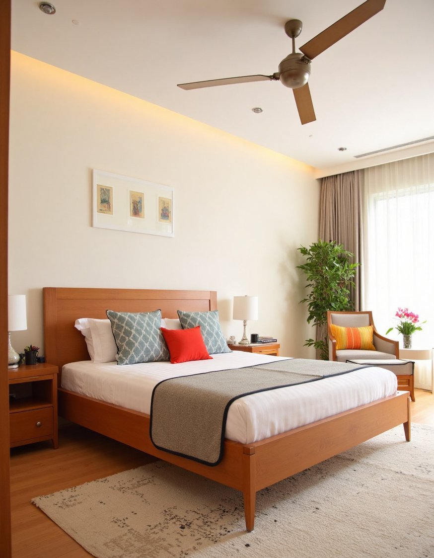 cherry bedroom ideas - Bright Cherry Wood Bedroom: Modern Minimalist Design - This contemporary cherry bedroom feels bright and airy....