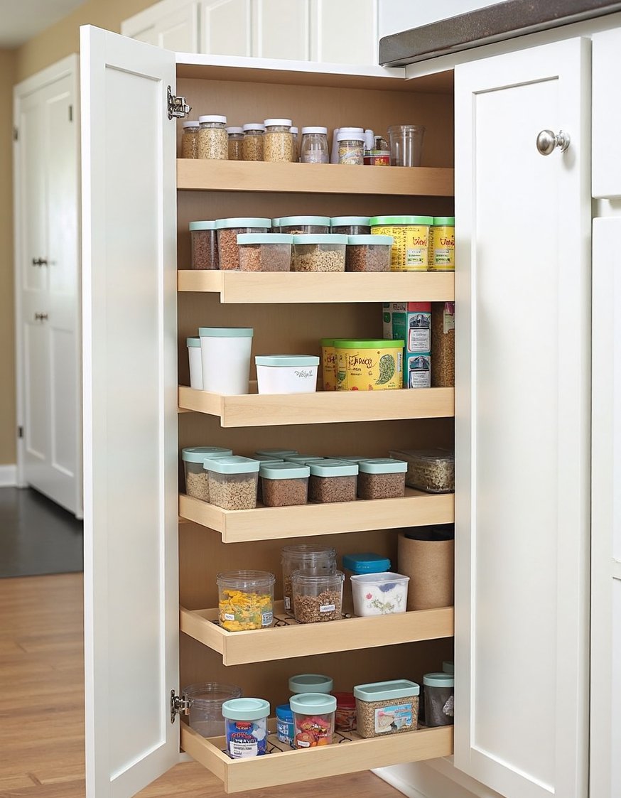 Kitchen cabinet organizers ideas - Maximize Kitchen Space: Smart Cabinet Organization Ideas - Maximize your kitchen storage! This image shows a...