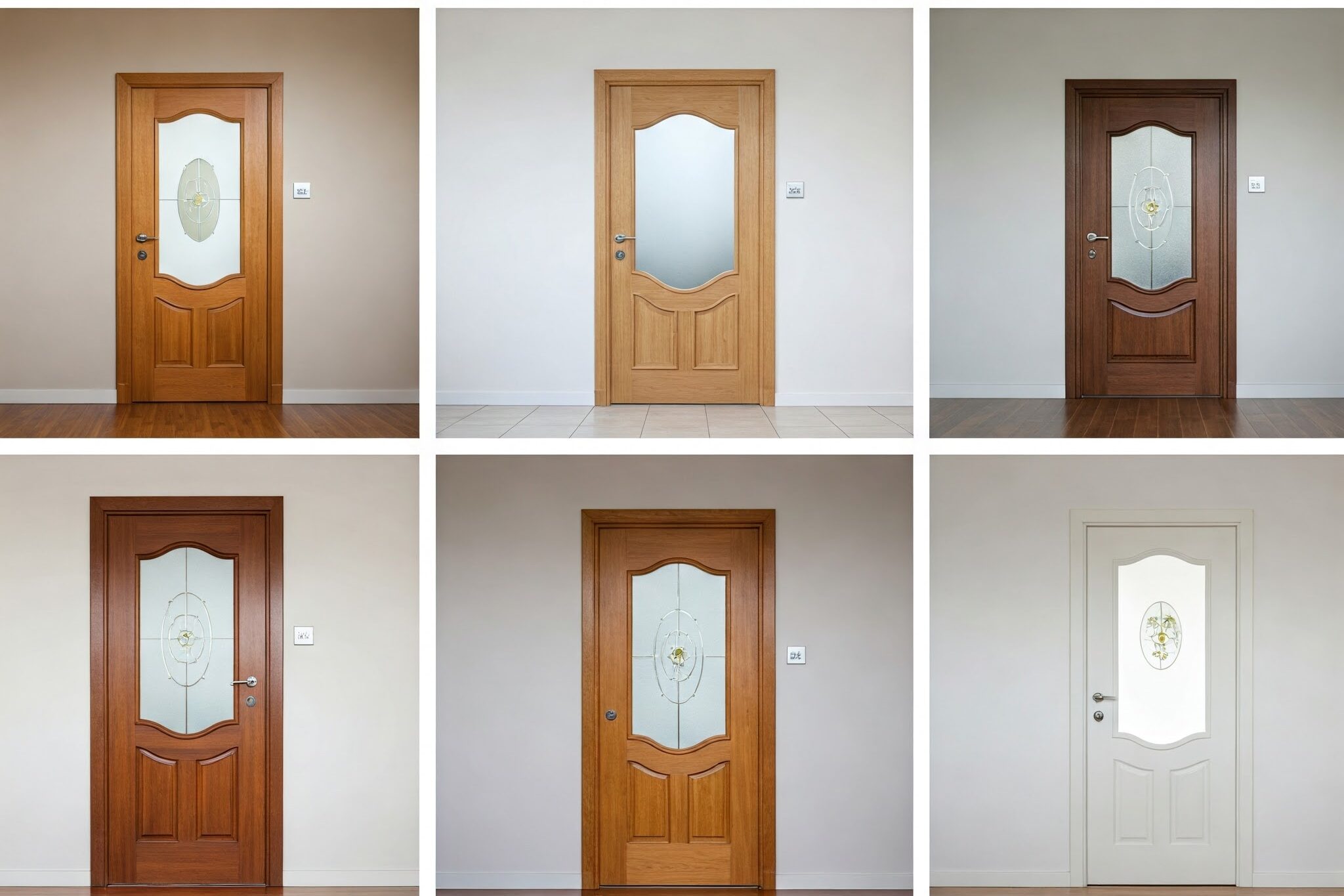 Examples of well lit, well maintained and sturdy front doors